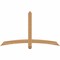 Ekena Millwork Bellingham Timber Gable Bracket, Western Red Cedar, 60"W x 35"H x 3 1/2"D x 3 1/2"F, 14/12 Pitch GBW060X35X0404BEL00SWR - alternate 1